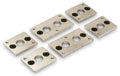 MOROSO Header Flange Plate Kit 0.375 Inch Thick Aluminum for Small Block Chevy, 1 Inch Round Port