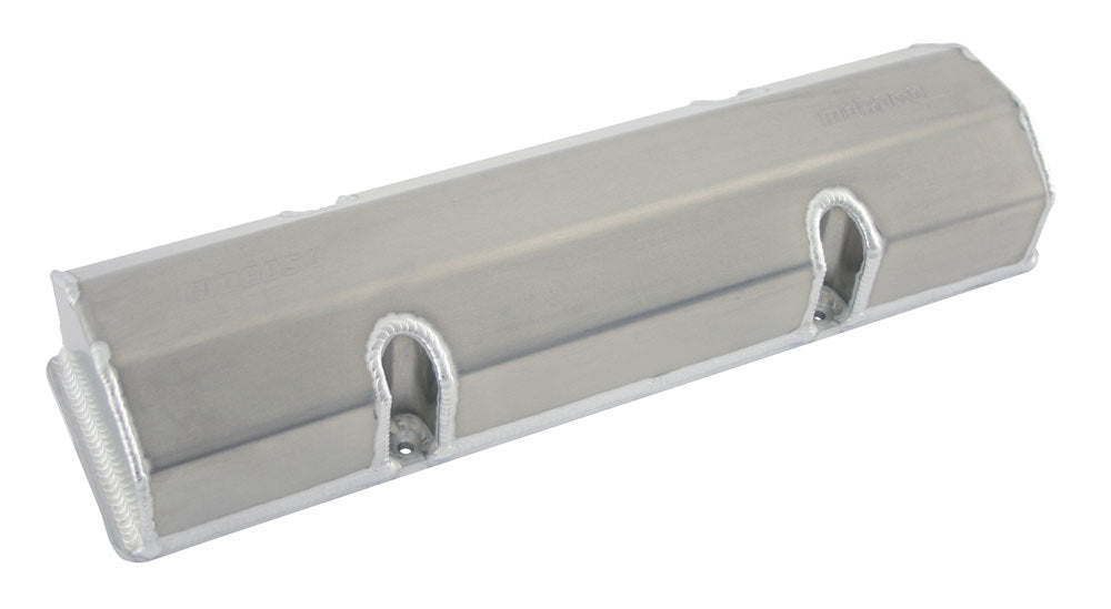 MOROSO SBC Billet Rail Valve Covers for Small Block Chevy, Natural Aluminum, Tall Profile, Pair