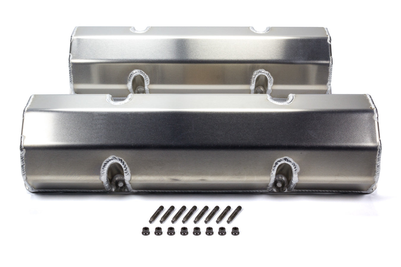 MOROSO SBC Billet Rail Valve Covers Without Logo, Tall Aluminum Design with Fasteners Included