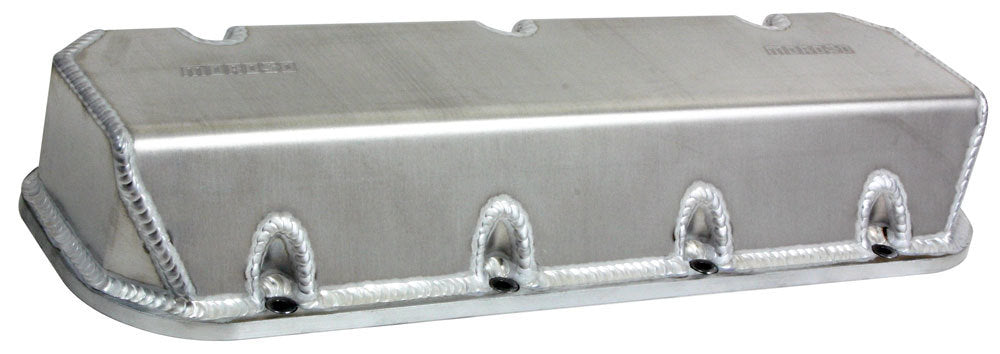 MOROSO BBC Billet Rail Valve Covers with Tall Design and Steel Inserts