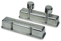 MOROSO 68370 Aluminum Tall Ribbed Valve Cover for Small Block Chevy with Breather Tubes and Hardware