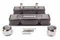 MOROSO 68371 Aluminum Valve Cover for Small Block Chevy, Tall Ribbed Design with Breather Tubes and Hardware Included