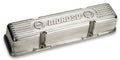 MOROSO 68401 Aluminum Valve Cover for Small Block Chevy, Tall Ribbed Design, Polished Finish, Hardware Included