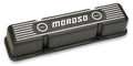 MOROSO 68411 Cast Aluminum Tall Ribbed Valve Cover for Small Block Chevy with Hardware and Moroso Logo