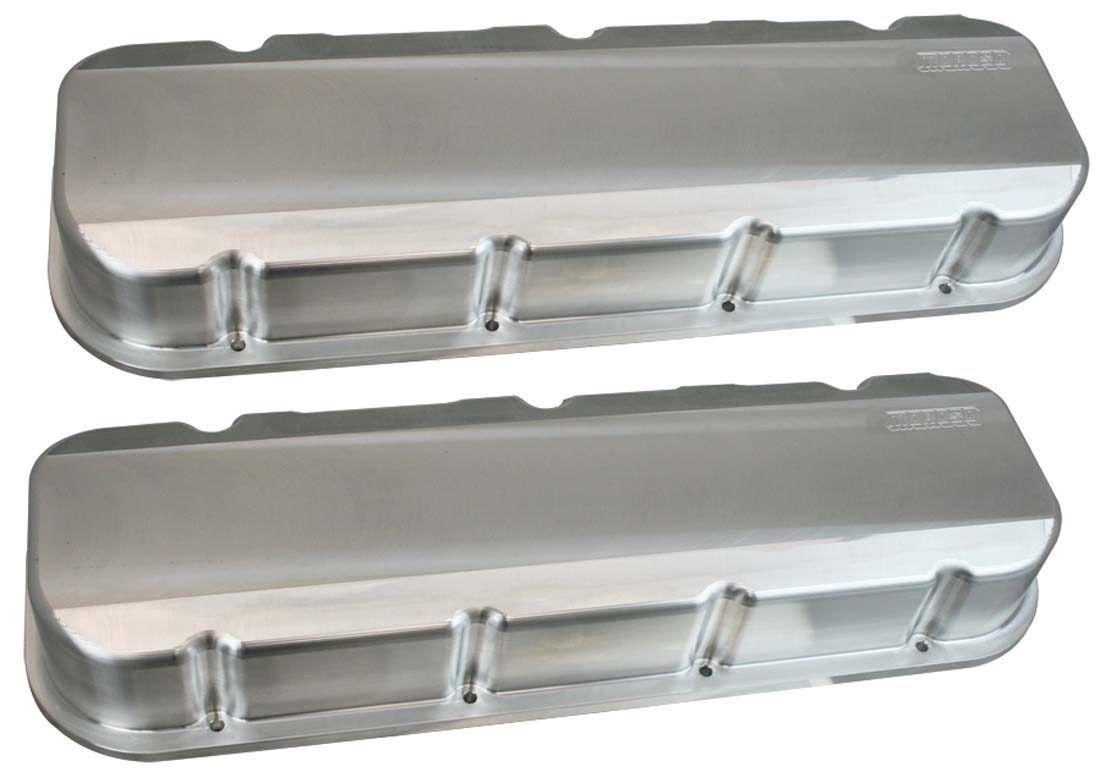 MOROSO BBC Billet Aluminum Valve Cover Set for Big Block Chevy - Tall, Natural Finish