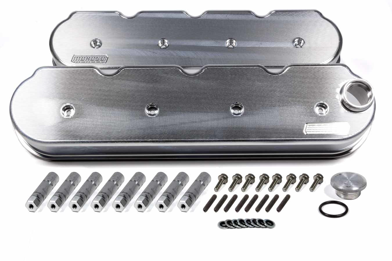 MOROSO GM LS Series Billet Aluminum Valve Covers 2.5 Inch Height Pair