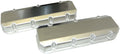MOROSO BBC Fabricated Aluminum Valve Cover Set with Short Billet Rail for Big Block Chevy