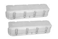 MOROSO BBC Billet Rail Tall Valve Cover Set with Natural Aluminum Finish