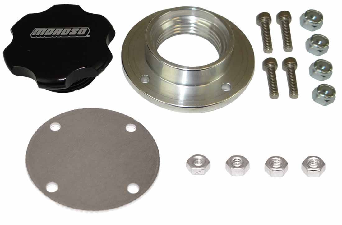 MOROSO Valve Cover Oil Fill Kit 1-1/4 Inch ID Aluminum Bolt-On