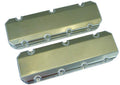 MOROSO 68487 BBC Fabricated Aluminum Valve Cover with Brodix SR20 Heads, Short Billet Rail, Natural Finish