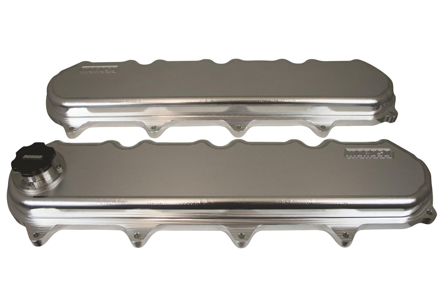 MOROSO GM LT1/LT4 Billet Valve Cover Set with Oil Fill and Screw-On Caps