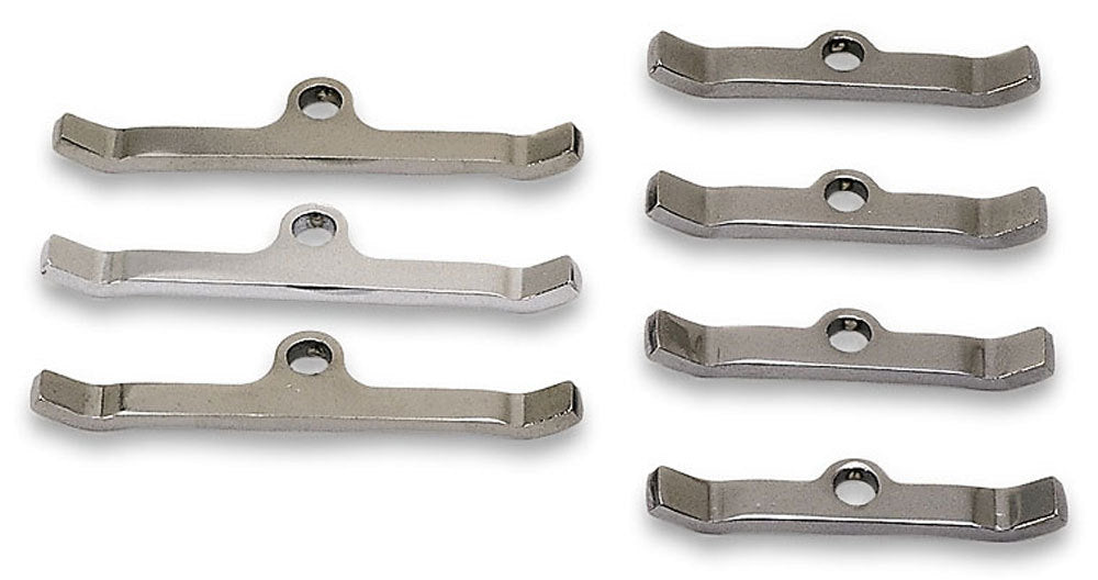 MOROSO Valve Cover Hold Down Tabs for Big Block Chevy, Chrome Steel, Part Number 68516