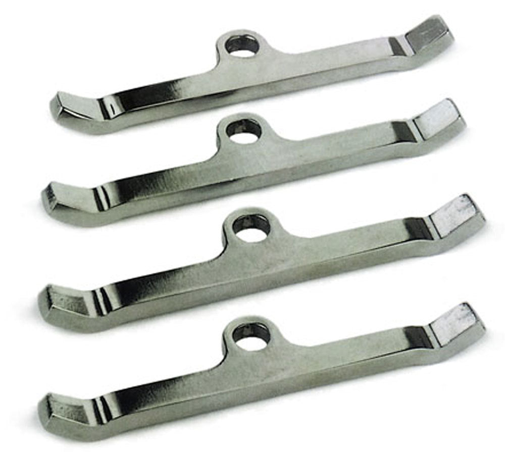 MOROSO Valve Cover Hold Down Tabs for Small Block Ford, Steel Chrome