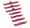 MOROSO Valve Cover Hold Down Tabs for Big Block Chevy, Steel with Red Powder Coat, Part Number 68525