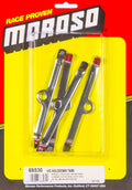 MOROSO 68530 Chrome Valve Cover Hold Down Tabs for Pontiac V8 Engines, Steel Set of 4