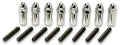 MOROSO Valve Cover Fastener Set 68561 - Chrome Steel 1/4-20 Thread, 1.375 Inch Length, Hex Nut