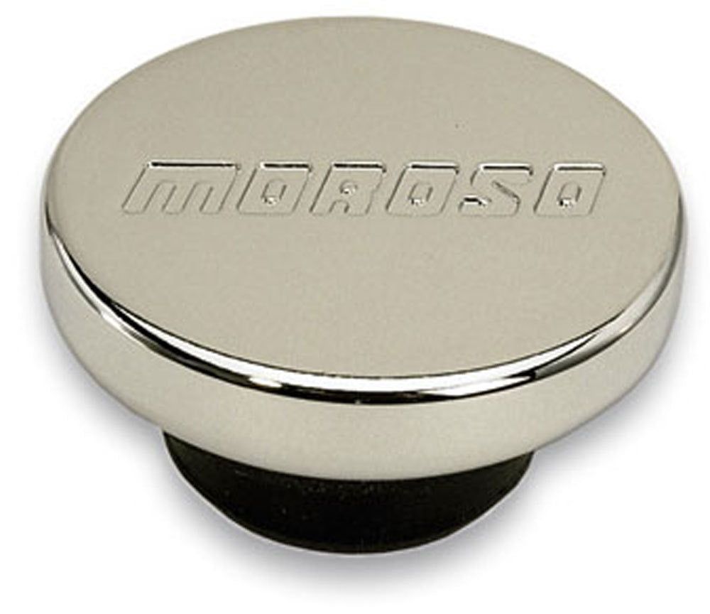 Moroso Valve Cover Filler Cap 68660 Chrome Steel 1.25 Inch Hole with Moroso Logo