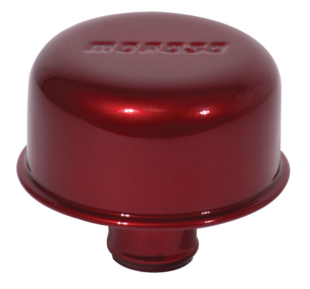 MOROSO 68718 Valve Cover Push-In Breather with Red Powder Coating, 1-1/4 Inch Hole, Aluminum