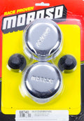 MOROSO 68740 Chrome Push-In Breather with Steel Construction and Moroso Logo