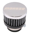 MOROSO 68791 Clamp-On Filter Breather, 1 Inch Diameter, Steel, Chrome Finish
