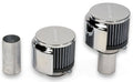 MOROSO 68800 Valve Cover Breather Kit with Aluminum Weld-On Tubes and Chrome Finish