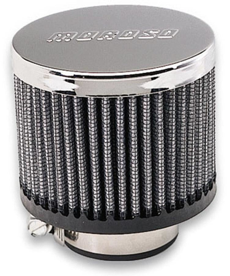 MOROSO 68815 Chrome Round Breather with Clamp-On Design for 1-3/8 Inch OD Tubes