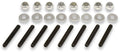 MOROSO 68820 Valve Cover Fasteners Set of 8, 1/4-20 Inch Thread, 1.75 Inches Long, Steel Hex Nuts with Chrome Finish