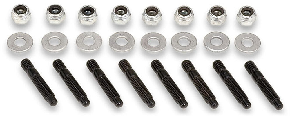 MOROSO 68830 Bullet Nose Valve Cover Stud Kit, 1/4-20 Thread, 1.50 Inch Length, Zinc-Coated Steel Hex Nuts, Set of 8