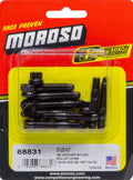MOROSO Valve Cover Fastener Stud Kit 1/4-20 Inch Thread Steel Black Oxide Set of 8
