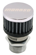 MOROSO 68841 LS Valve Cover Breather Kit with Clamp-On Round Filter, 1 Inch OD Tube