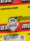 MOROSO 68843 Aluminum Straight Double Tab Valve Cover Fitting for GM LS-Series with 12AN Male Connection