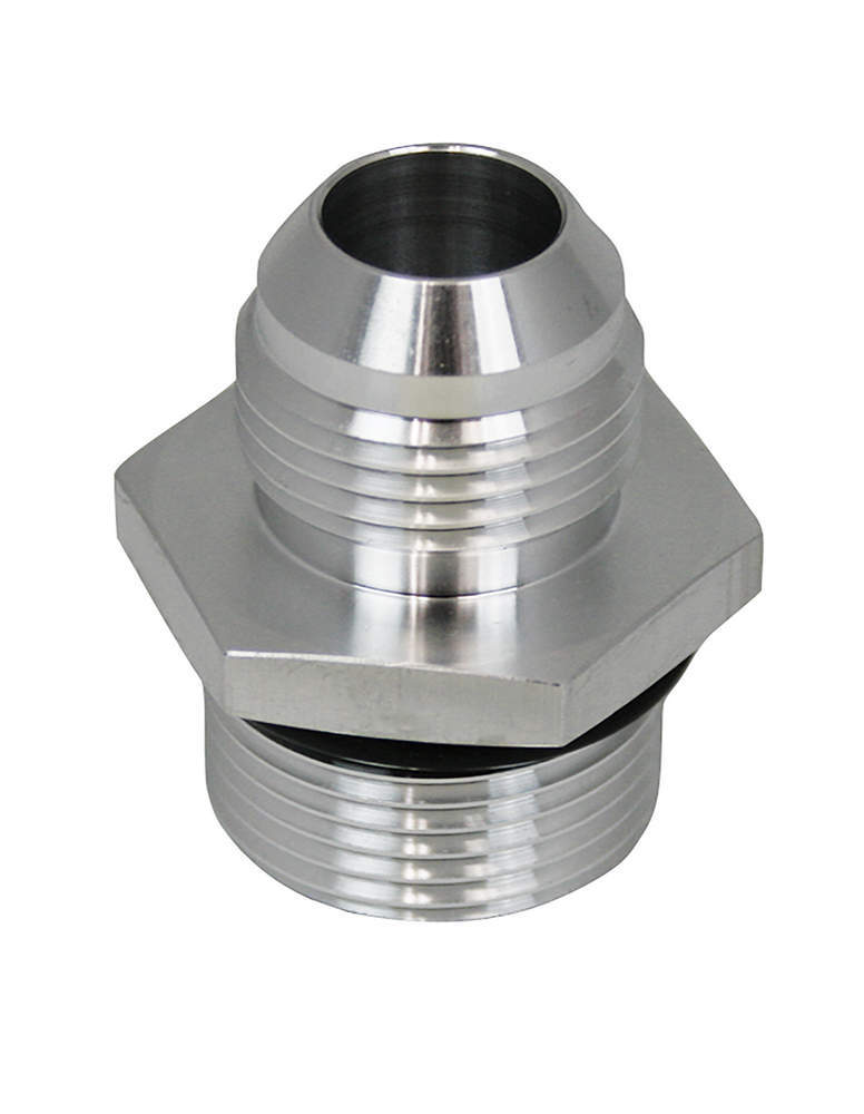 Moroso 68856 12AN Male Fitting for GM LS-Series Valve Covers, Aluminum, Clear Anodized