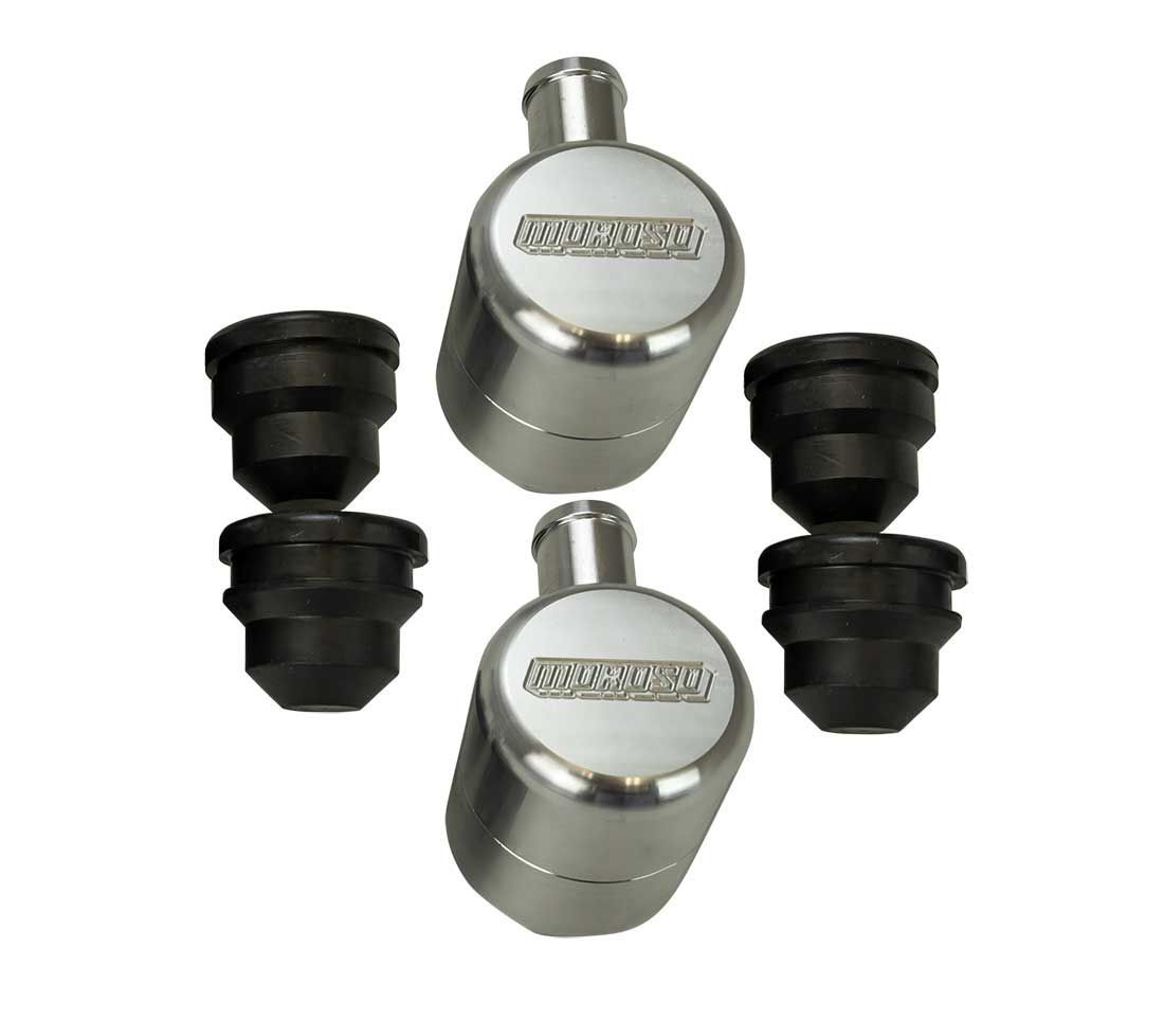 MOROSO 68861 Valve Cover Breather with Media for V/C with 1.22 Inch Hole