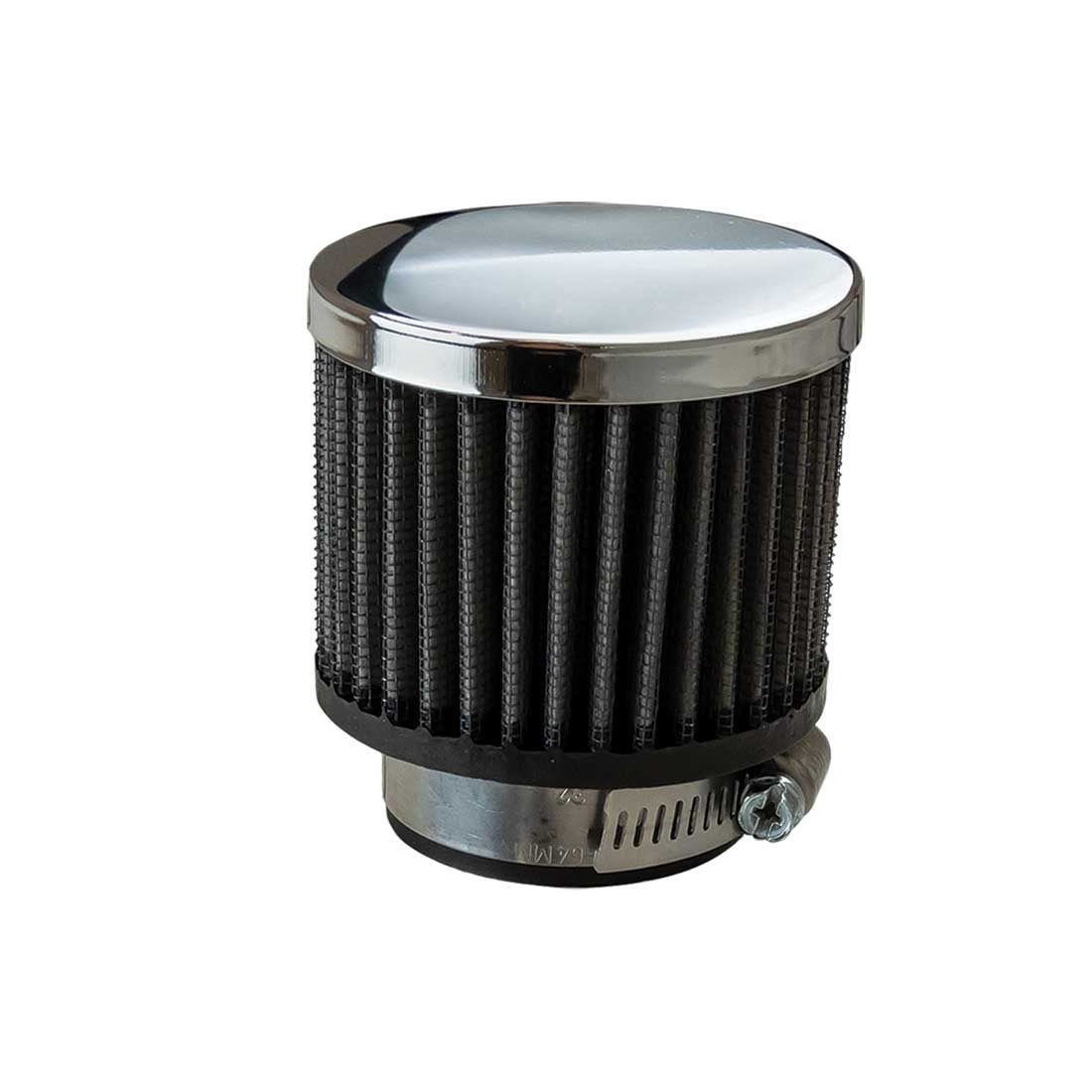 MOROSO 68865 Valve Cover Breather Clamp-On 1-3/4 Inch Steel Chrome