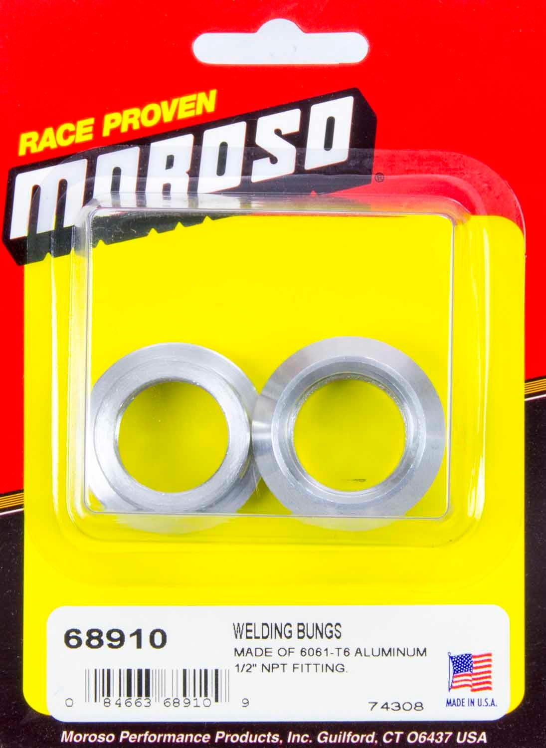 MOROSO 68910 1/2 Inch Aluminum Weld-In Bung Female NPT Thread