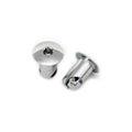 MOROSO 71274 Oval Head Quick Fastener with Hex Drive 7/16 Inch Diameter
