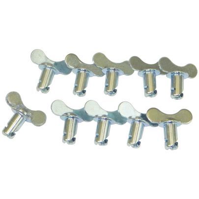 MOROSO Quick Fastener Winged 5/16 Inch Steel Body Zinc Plated Set of 10