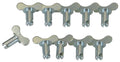 MOROSO Quick Fastener Winged 5/16 Inch by 0.550 Inch Steel Body Set of 10