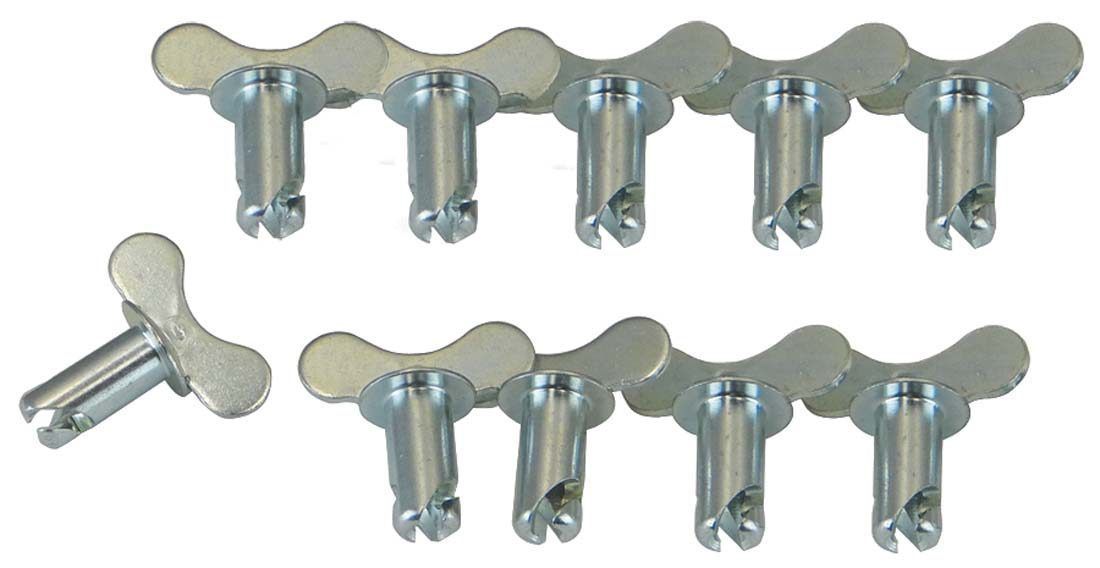 MOROSO Quick Fastener Winged 5/16 Inch by 0.550 Inch Steel Body Set of 10