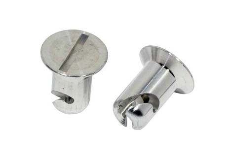 MOROSO Quick Fastener Flush Head Slotted Aluminum 7/16 Inch Diameter