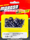 MOROSO 71354 Oval Head Quick Fastener 7/16 Inch Diameter, 0.500 Inch Body Length, Steel with Black Paint Finish, Set of 10