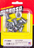 MOROSO 71360 Oval Head Quik Fastener, 7/16 Inch Length, Zinc Plated Steel, Slotted Design, Set of 10