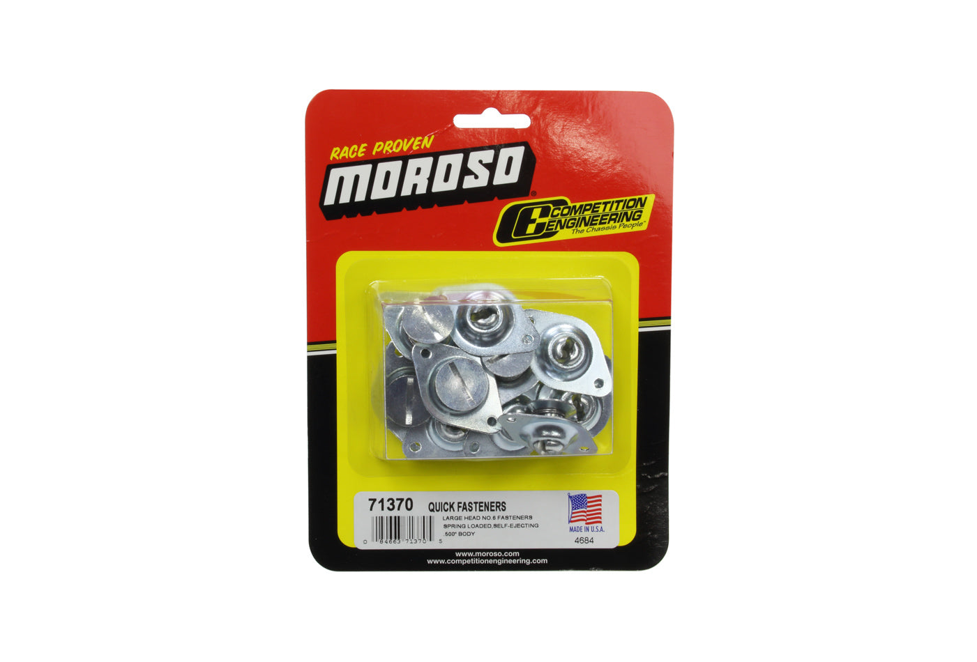 MOROSO 71370 Large Head Quik Fastener with 7/16 Inch Body Length and Zinc Plated Steel Finish