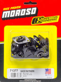 MOROSO 71377 Large Head Quik Fastener with 0.550 Inch Body Length, Steel, Black Paint Finish, Set of 10