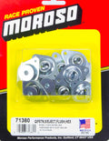 MOROSO Self-Ejecting Fasteners with Large Flush Head, 7/16 Inch x 1/2 Inch Steel Zinc Plated, Set of 10