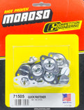 MOROSO 71505 Self Ejecting Fasteners with Flush Head, 5/16 Inch Diameter, 0.550 Inch Body Length, Zinc Plated Steel, Set of 10