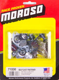 MOROSO 71530 Self Eject Quik Fastener, 0.650 Inch Body, Zinc Plated Steel, Flush Head, Slotted, Set of 10