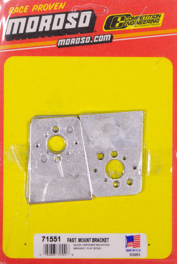 MOROSO 71551 Quick Fastener Mounting Bracket Weld-On with 2.875 x 2.188 Inch Size and 0.059 Inch Thickness for Large and Small Springs