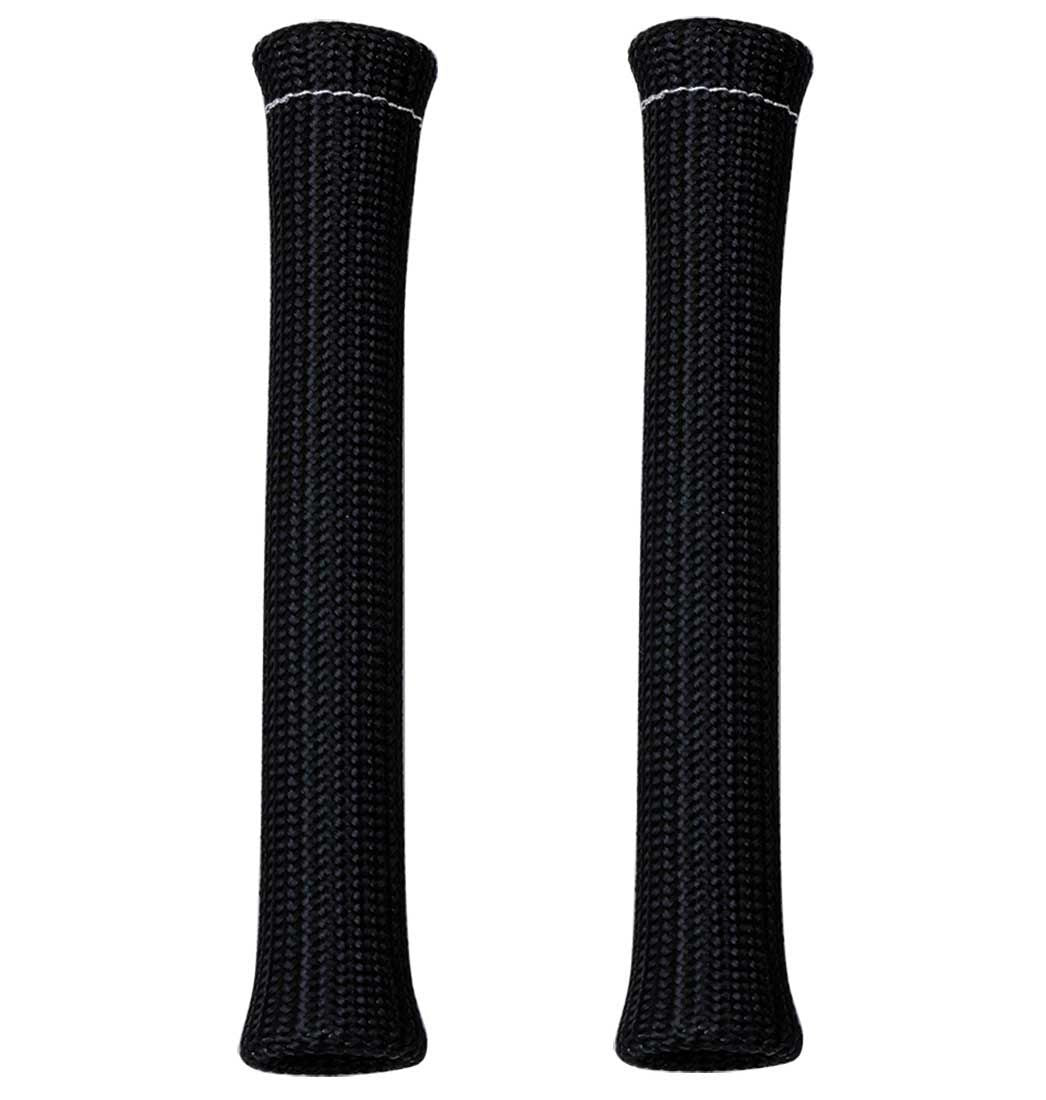 MOROSO Spark Plug Boot Protector Set 71976, High Temperature Braided Fiberglass, 0.75 Inch Diameter, 7.5 Inch Length, Black, Pair