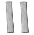 MOROSO Spark Plug Boot Sleeve 71979, High-Temperature Braided Fiberglass, 0.75 Inch Diameter, 7.5 Inches Long, Silver Finish, Pair
